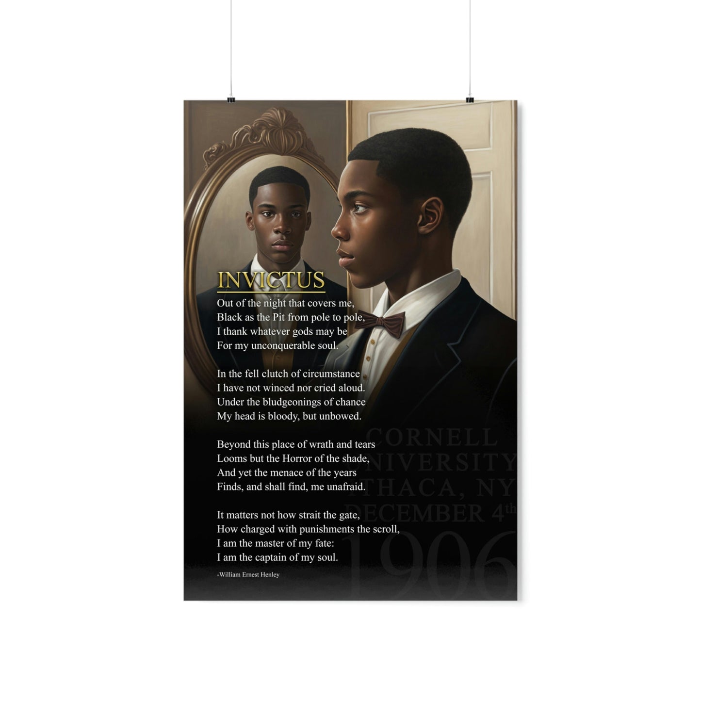 Invictus Poem, Alpha Phi Alpha Poster Art