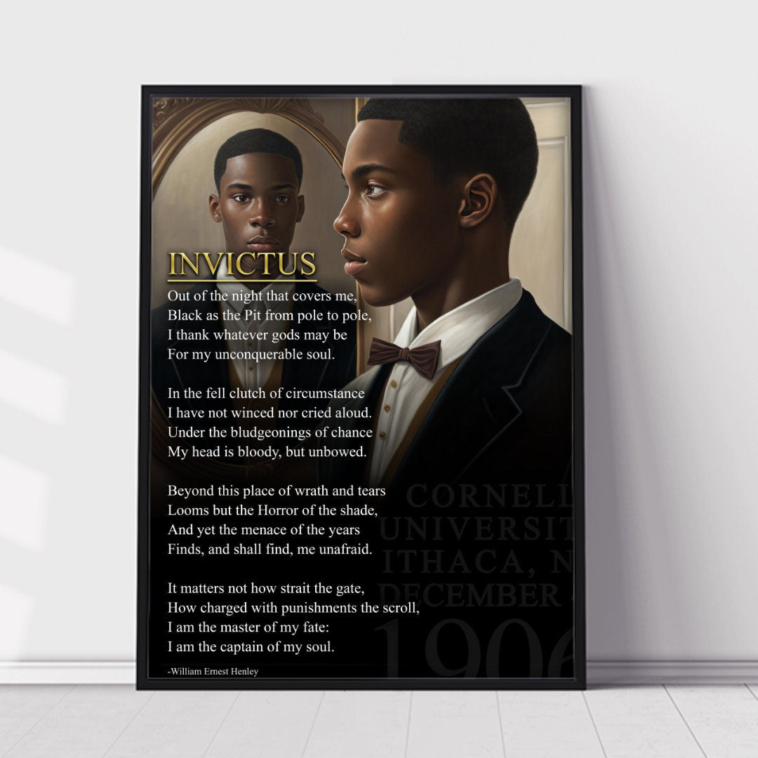 Invictus Poem, Alpha Phi Alpha Poster Art