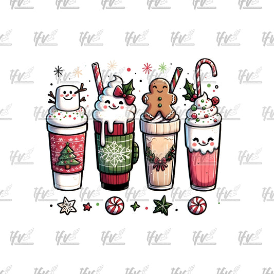 Christmas Drinks Clip Art