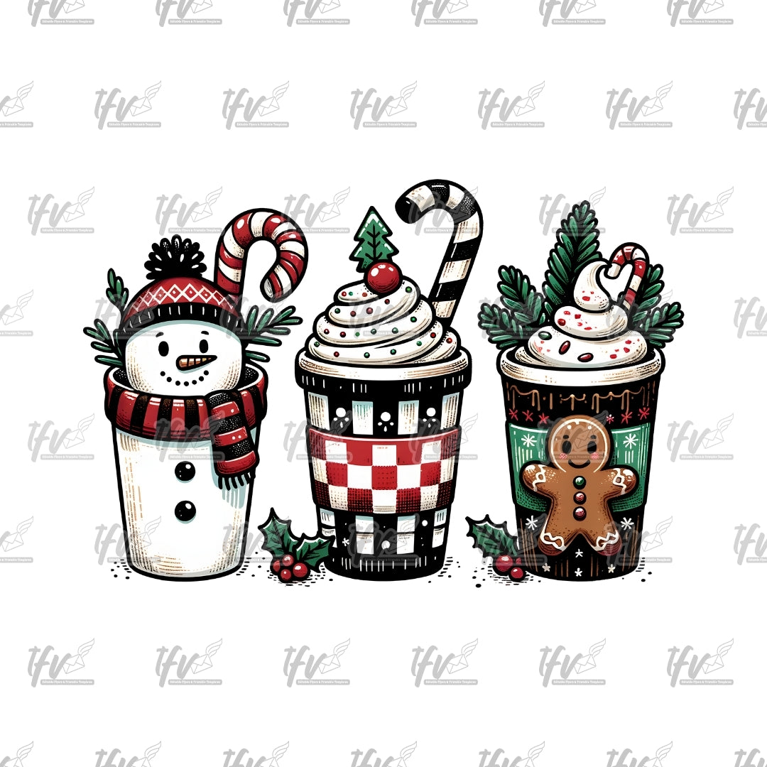 Christmas Drinks Clip Art