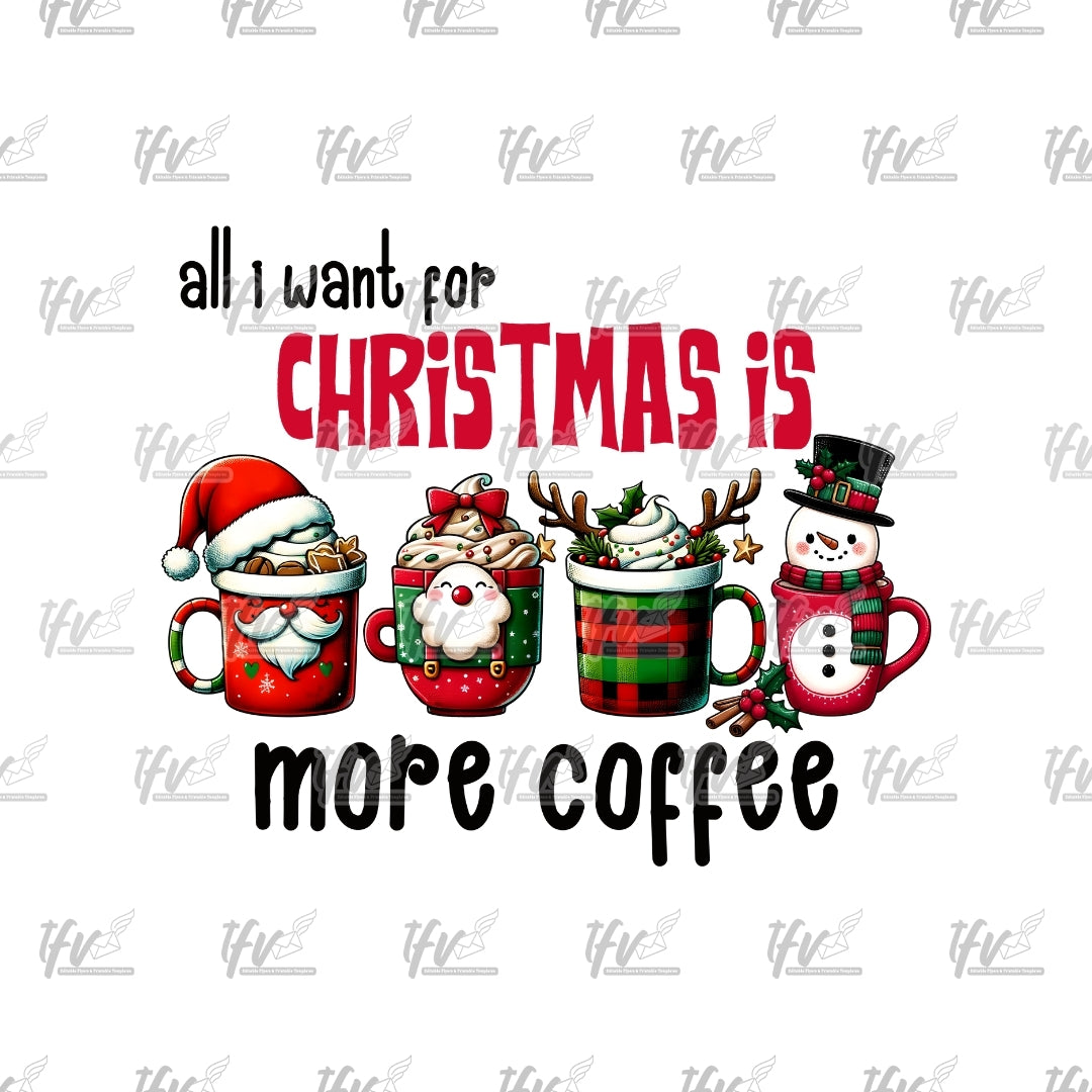 Christmas Coffee Clip Art