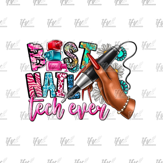 Best Nail Tech Ever Png Clip Art