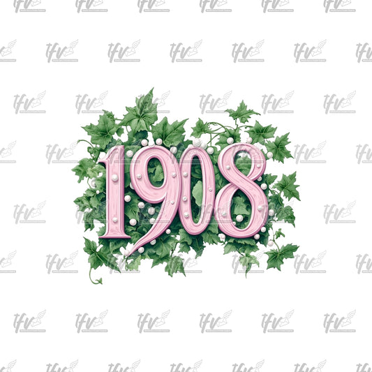 1908 Vine Clip Art
