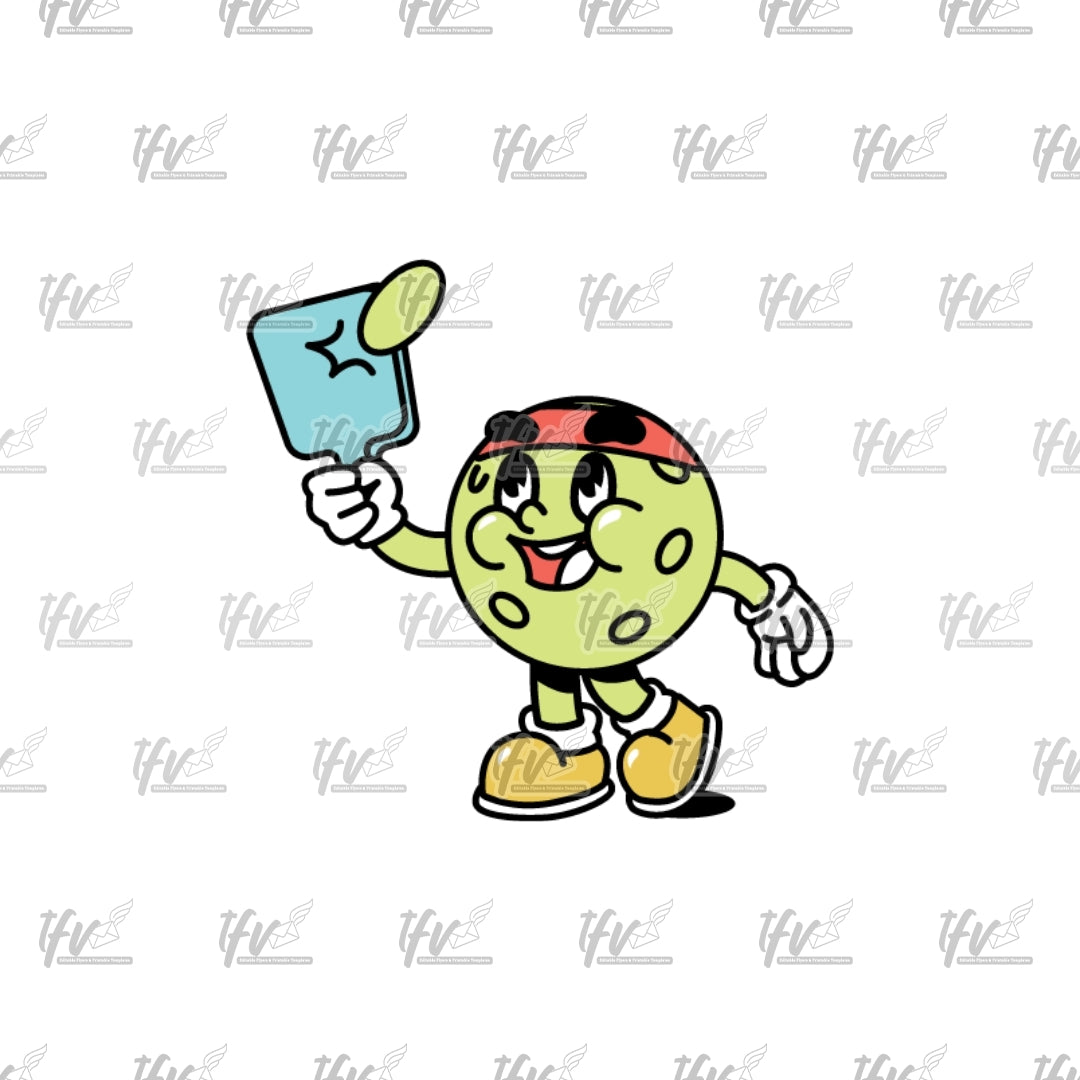 Pickleball Character Clip Art