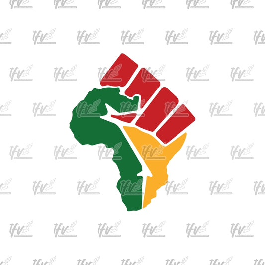 Fist of Africa Clip Art