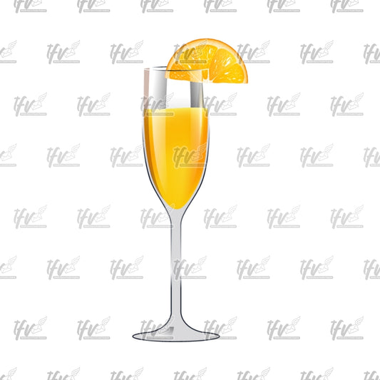 Orange Mimosa Drink Clip Art