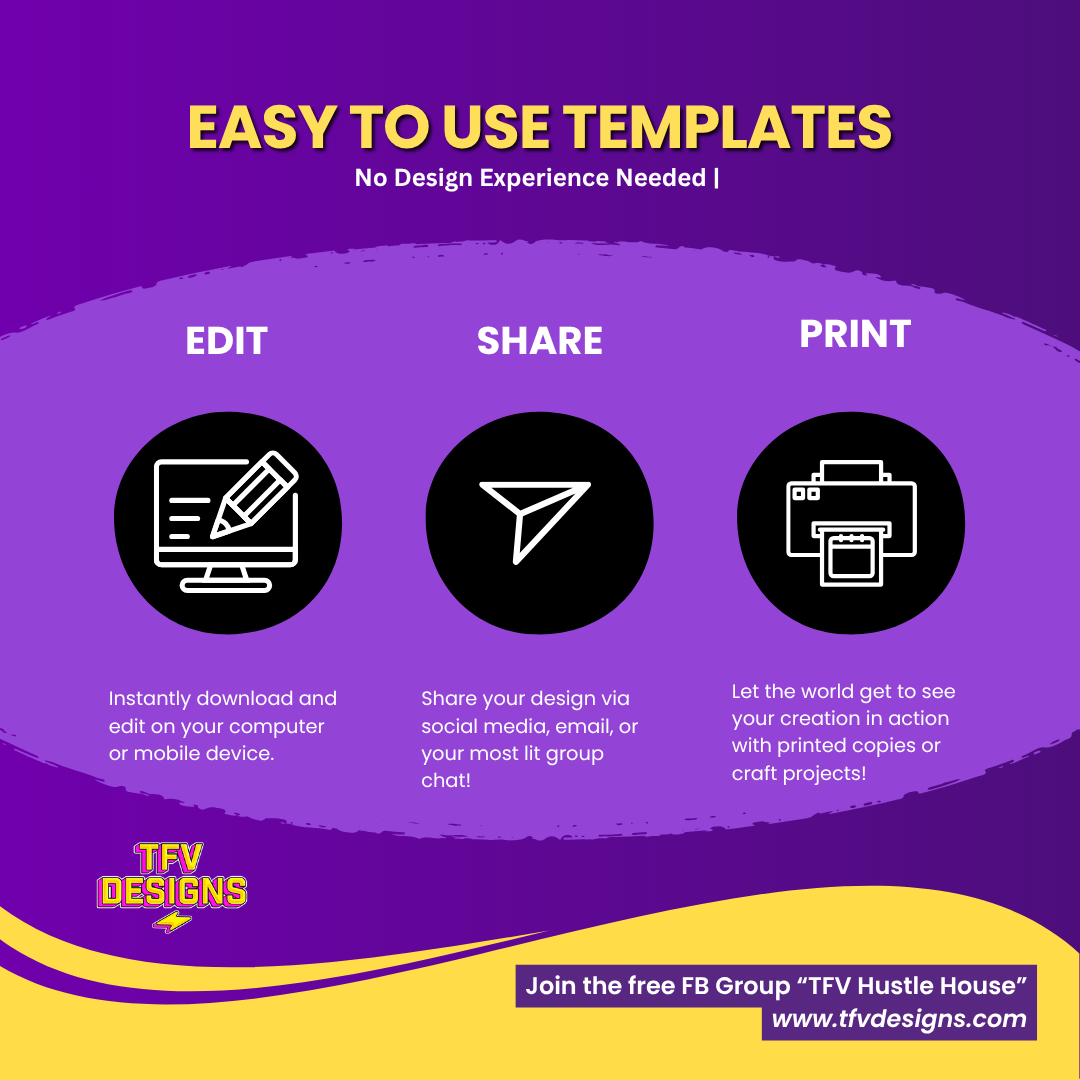 90's Music Jam Party Invitation – Editable Corjl Template