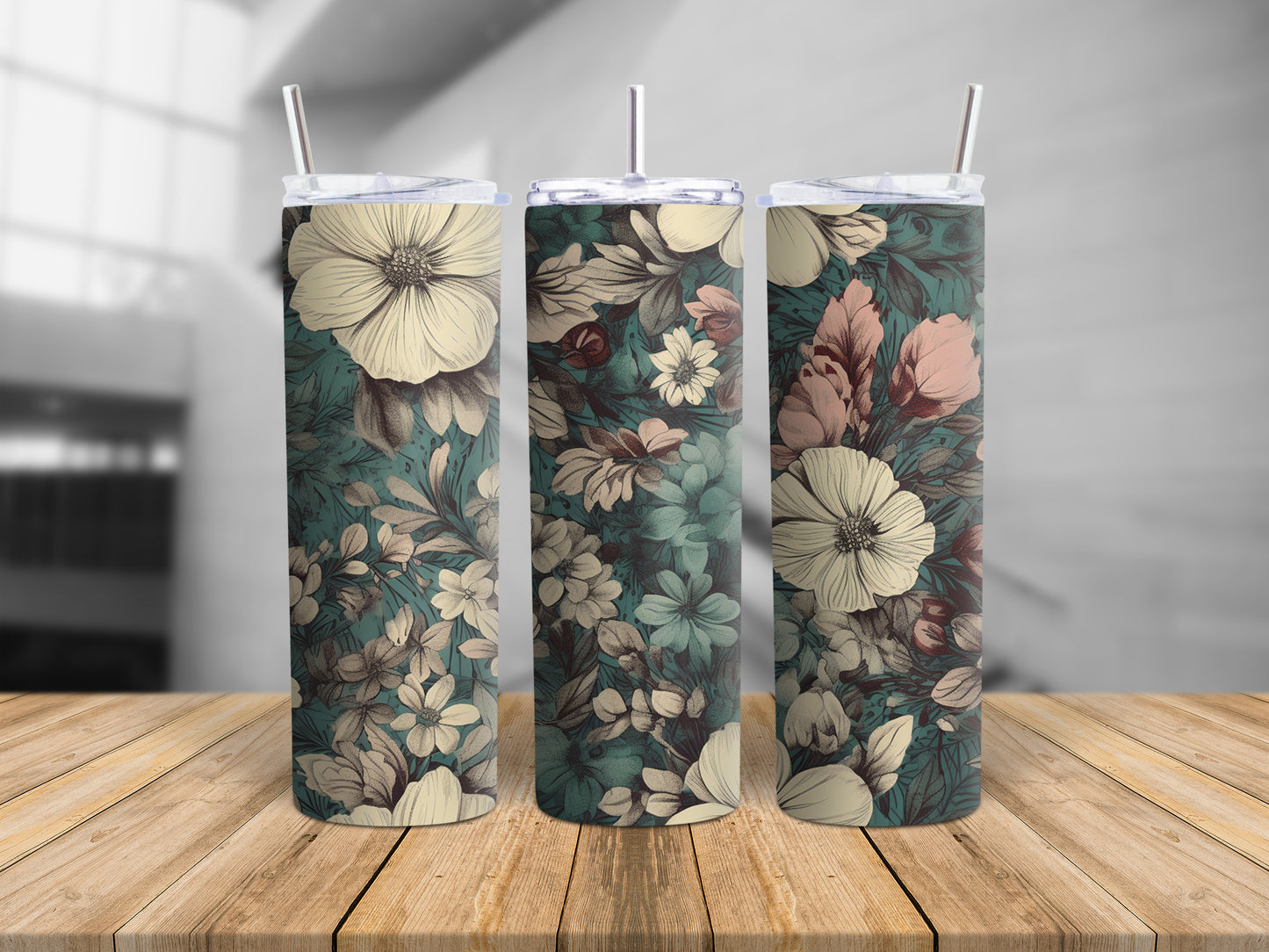 20 Oz Skinny Tumbler Sublimation Wrap Design Bundle