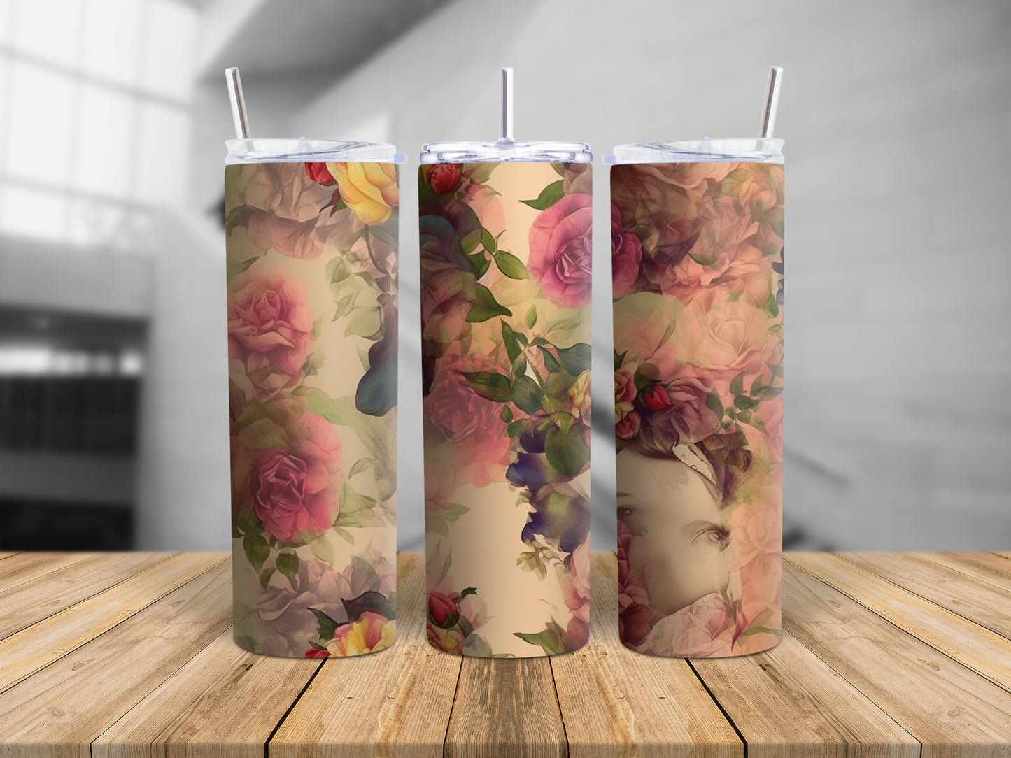 20 Oz Skinny Tumbler Sublimation Wrap Design Bundle