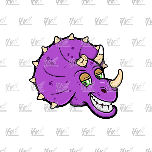 Purple Dinosaur Clip Art Set