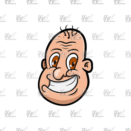 Funny Bald Man Clip Art