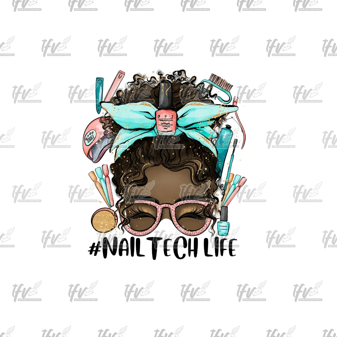 Nail Tech Life Clip Art