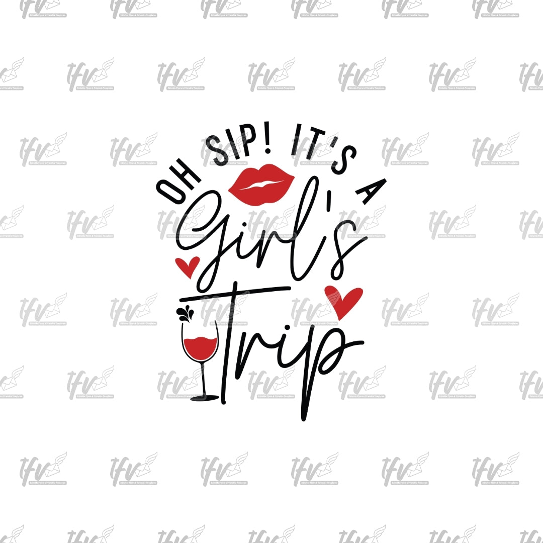 Girl's Trip Clip Art