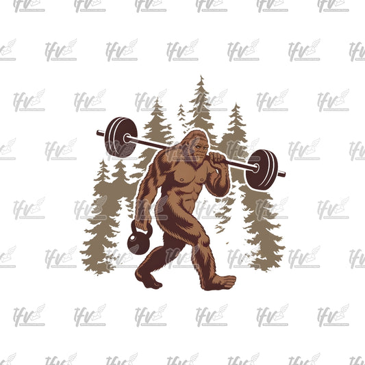 Big Foot Fitness Clip Art
