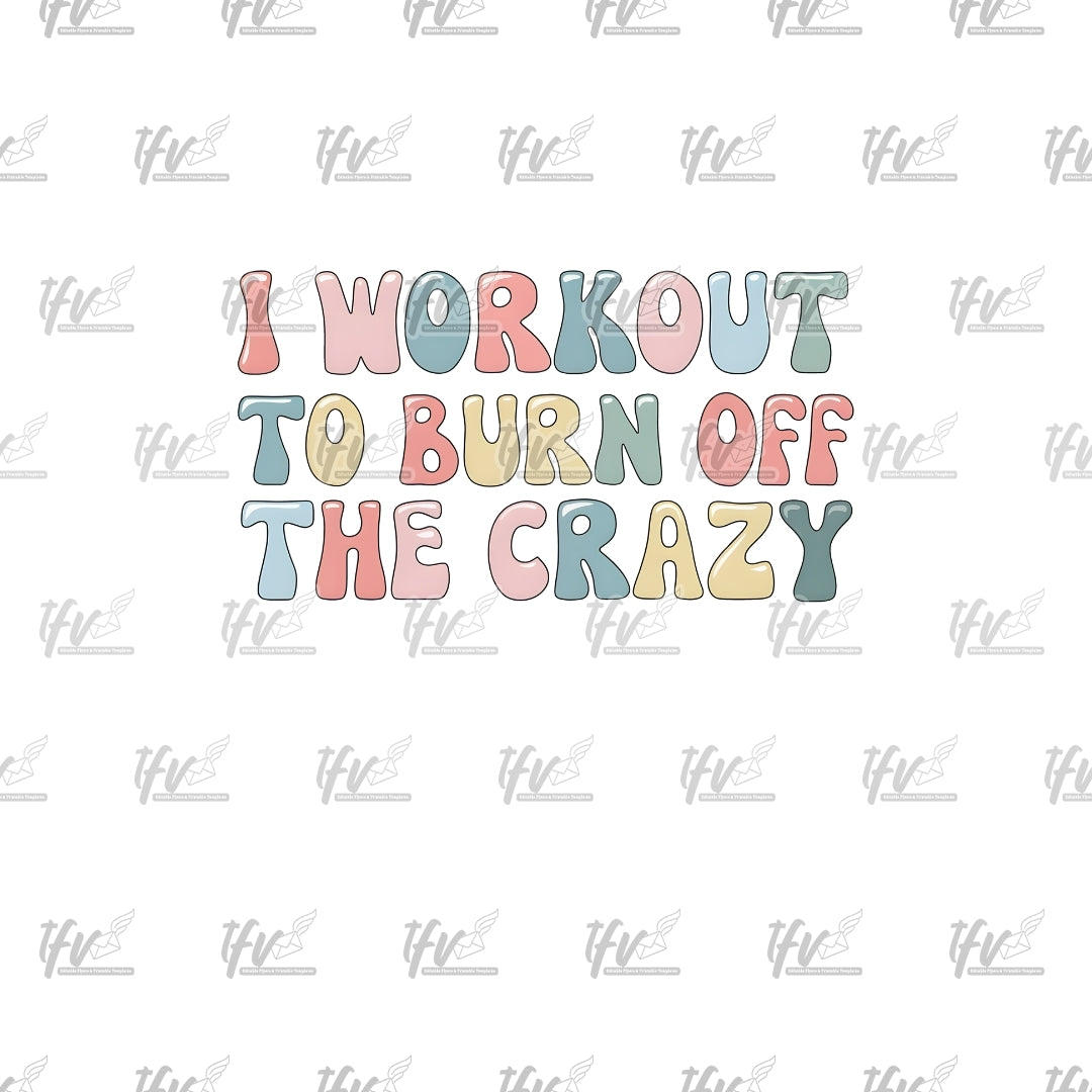 Crazy Workout Clip Art