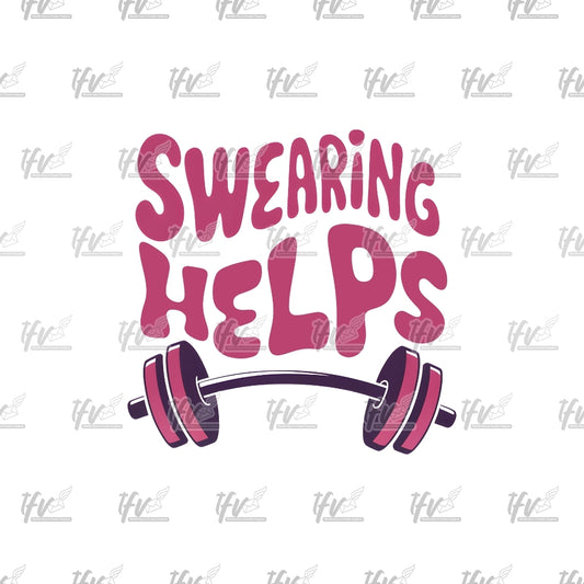 Swearing Helps Fitness Clip Art