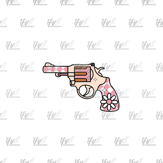 Pink Revolver Clip Art