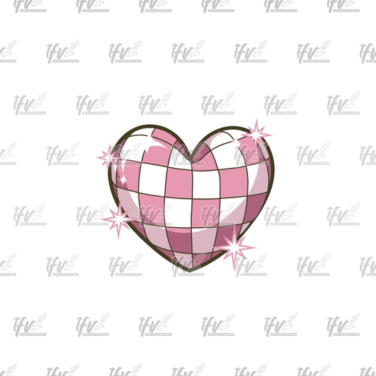 Pink and White Heart Clip Art