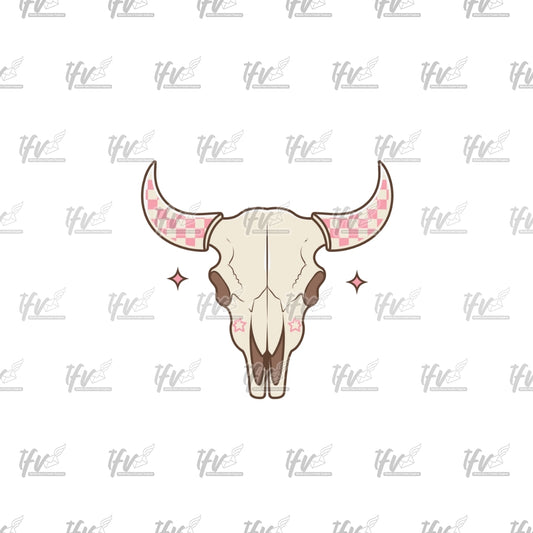 Pink Cow Skull Clip Art