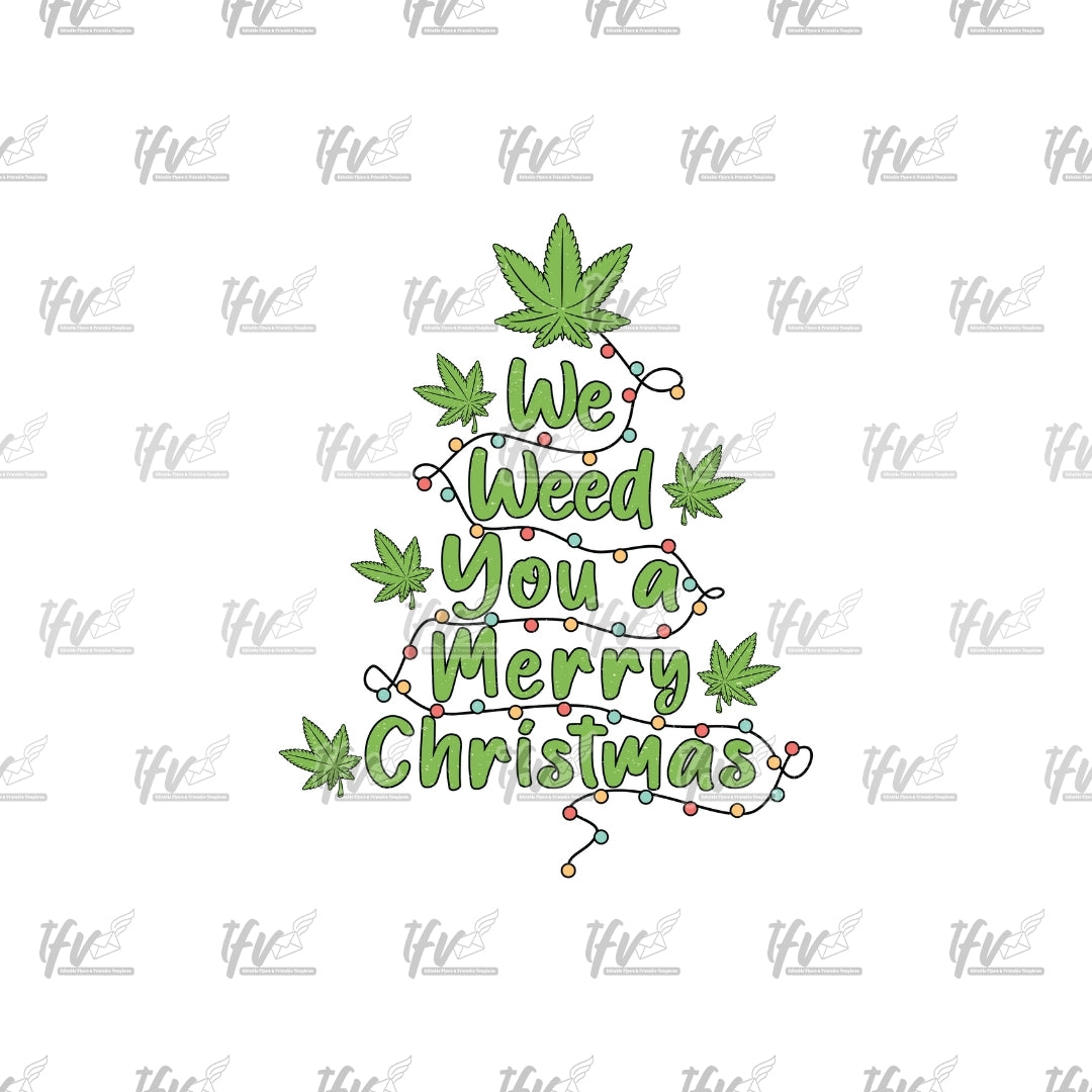 Marijuana Christmas Tree Clip Art