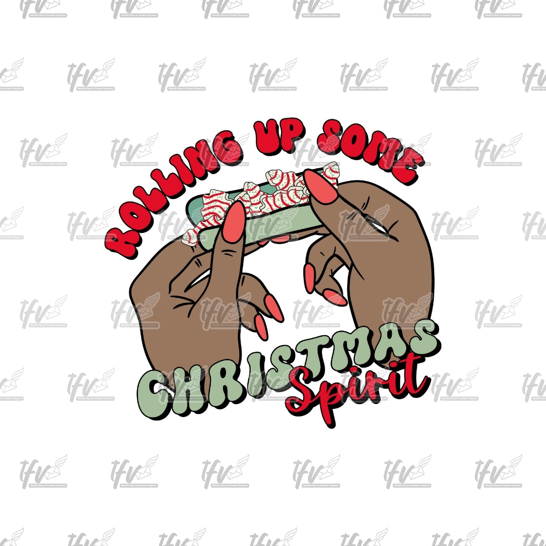 Marijuana Christmas Tree Clip Art (Black)