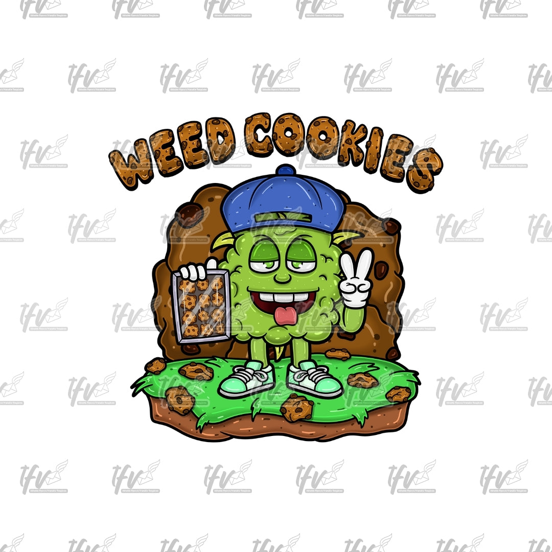 Weed Cookies Clip Art