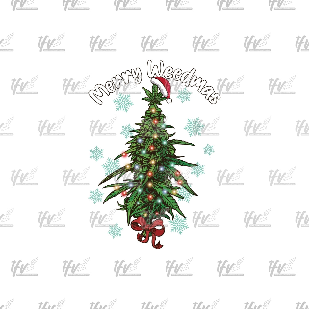 Marijuana Christmas Tree Clip Art