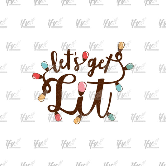 Christmas Lit Clip Art