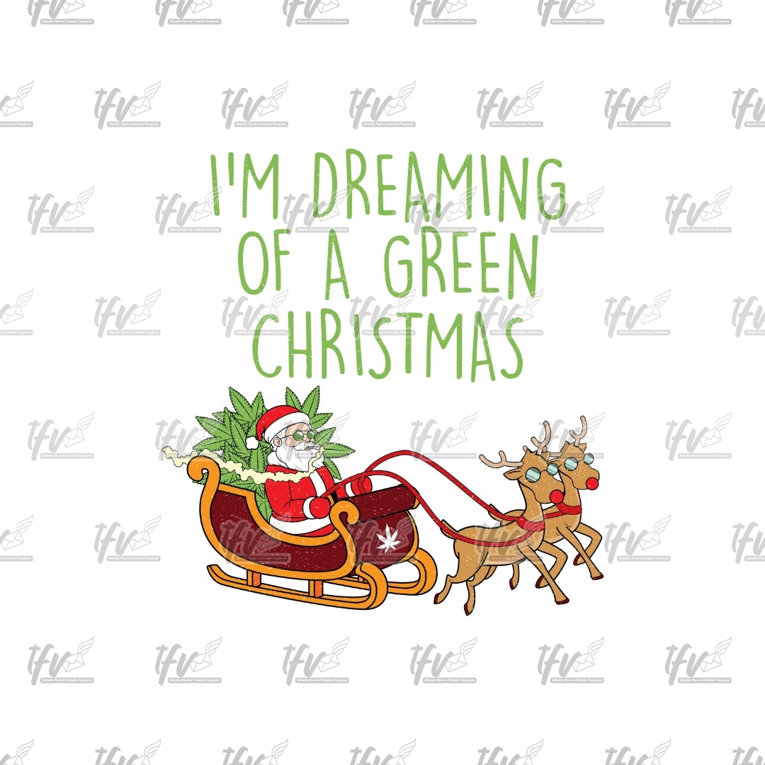 Weed Christmas Clip Art