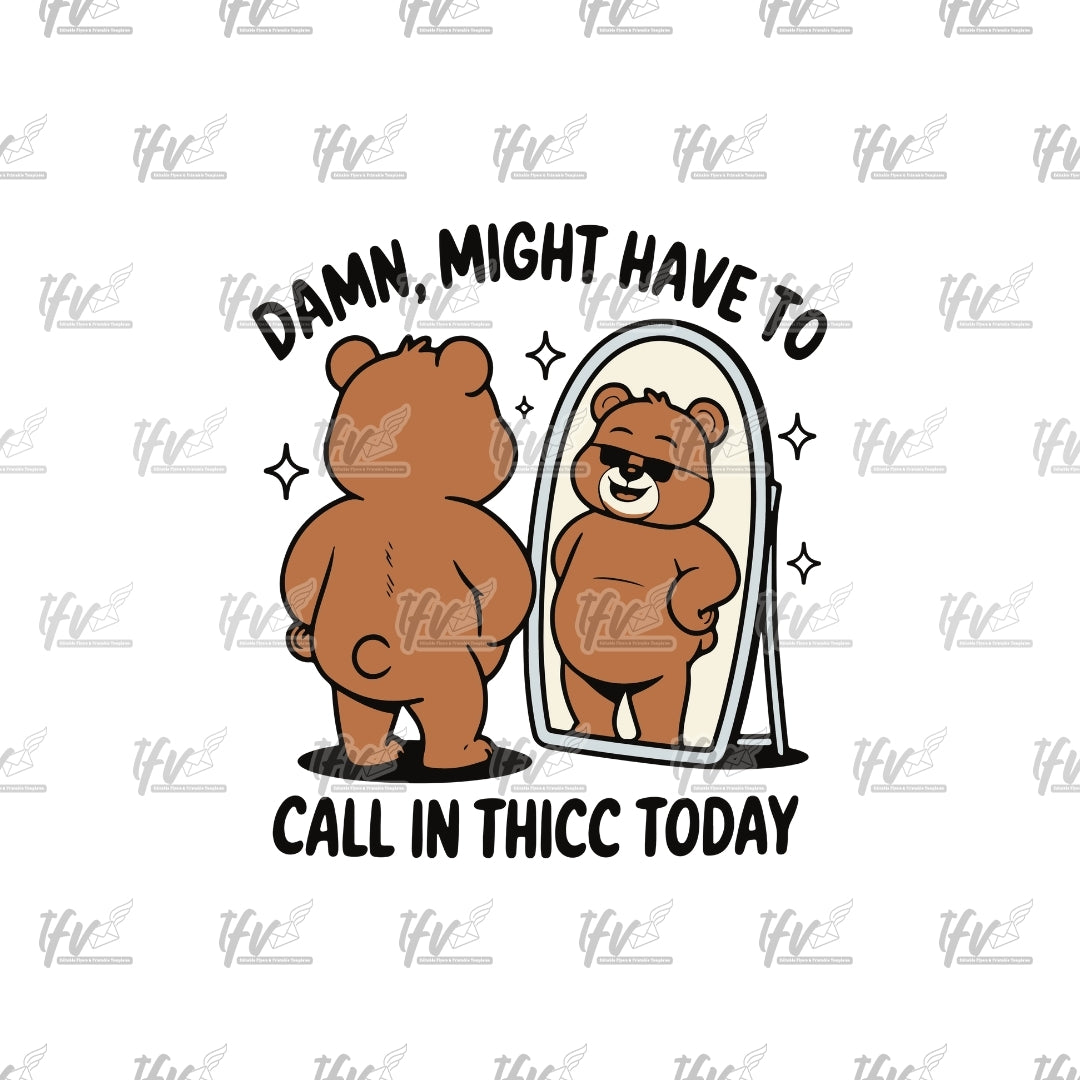 Thicc Bear Clip Art