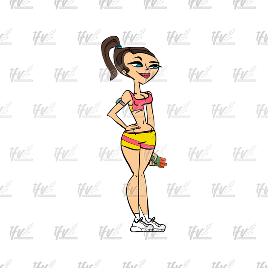 Twerk Dance Cartoon Clip Art (PNG File)