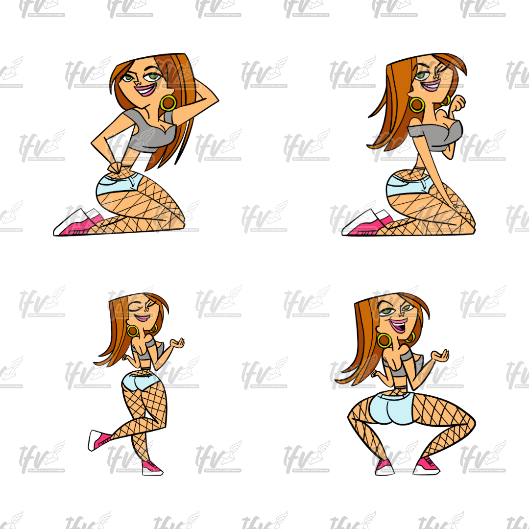 Dancer Clip Art, Twerking Clip Art, Twerk Emote Illustration