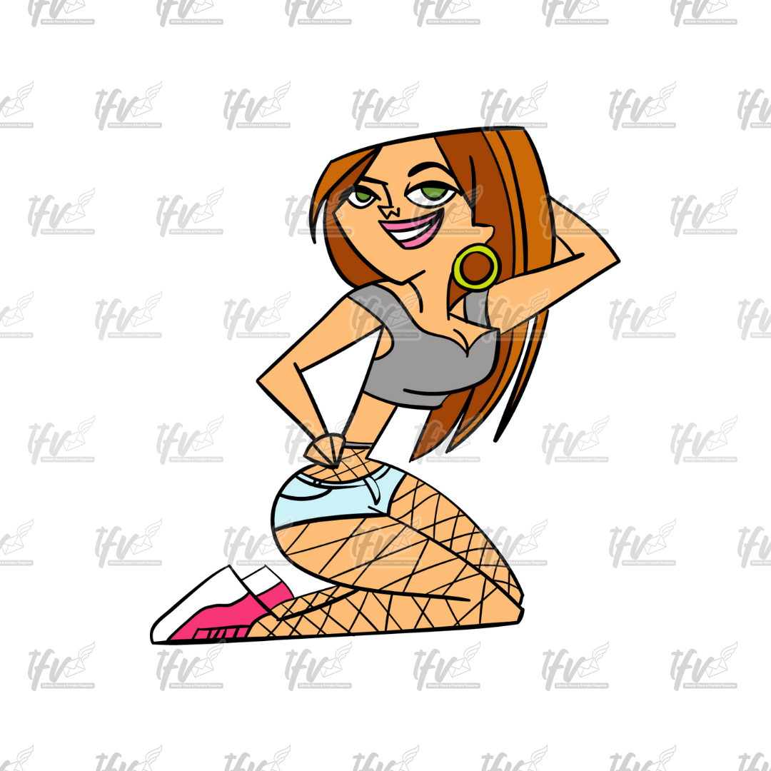 Twerk Dance Cartoon Clip Art (PNG File)