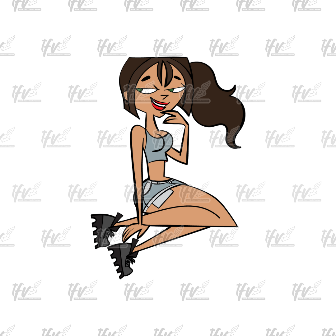 Twerk Dance Cartoon Clip Art (PNG File)