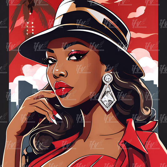 Custom Delta Sorority Digital Illustration