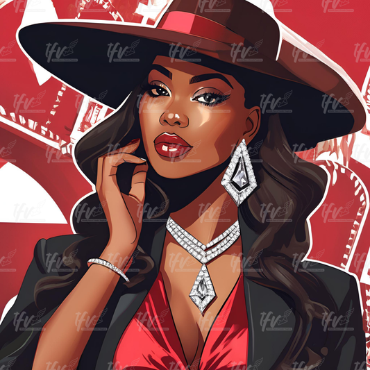 Delta Sigma Theta Inspired Digital Illustration