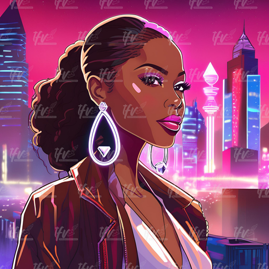 Greek Woman NPHC Insipired Digital Illustration