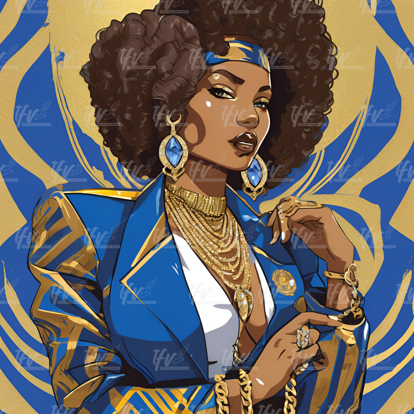 Sigma Gamma Rho Sorority Insipired Digital Illustration