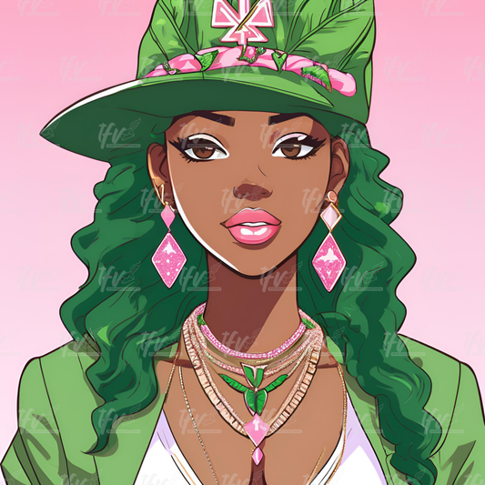 Black Woman Anime Cartoon Illustration, Cartoon, Clip Art