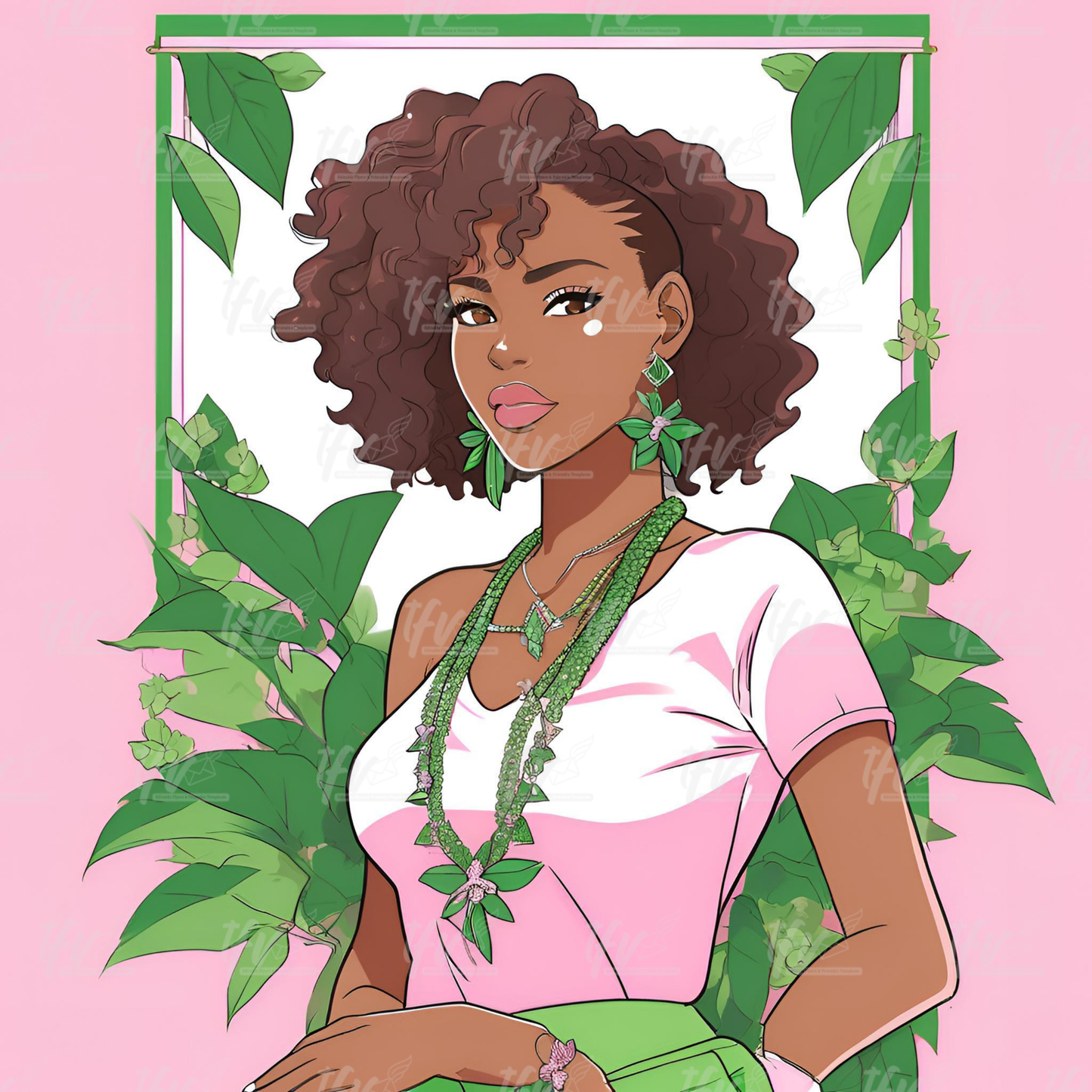 AKA Inspired Digital Illustration