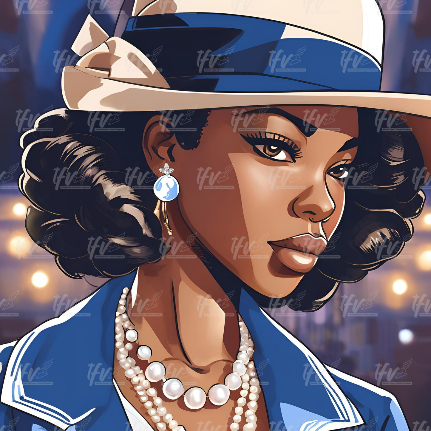 NPHC Zeta Sorority Digital Illustration