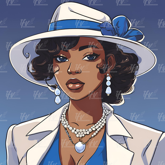 Zeta Sorority NPHC Greek Digital Illustration