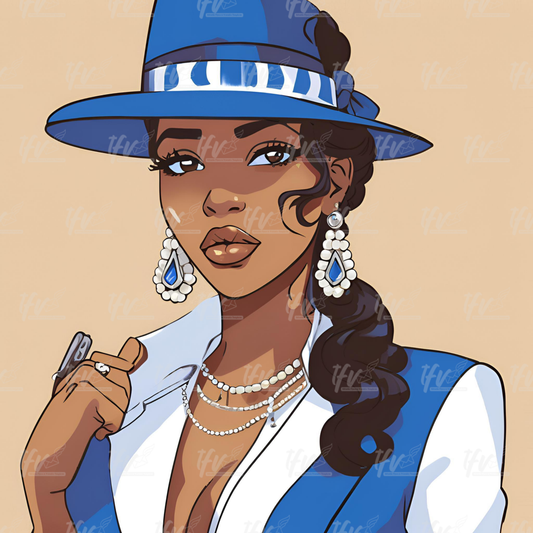 Zeta Woman Sorority Digital Illustration