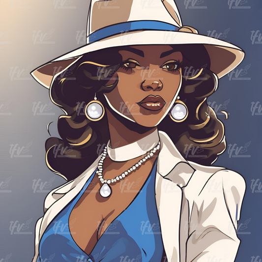 Zeta Divine Nine Sorority Digital Illustration