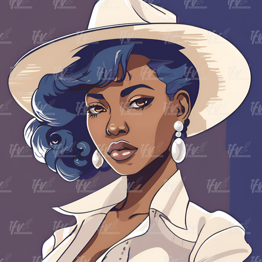 Zeta Phi Beta Inspired Digital Illustration