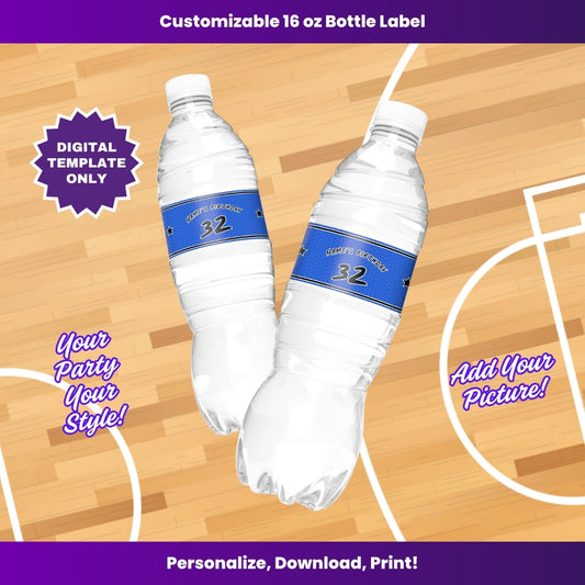Magic 16oz Water Bottle Labels – Editable Template (Canva Design)