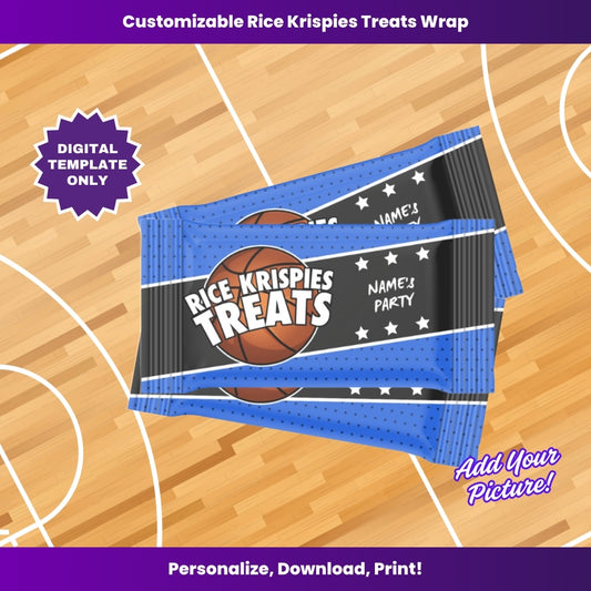 Magic Basketball Treat Wrapper – Editable Template (Canva Design)