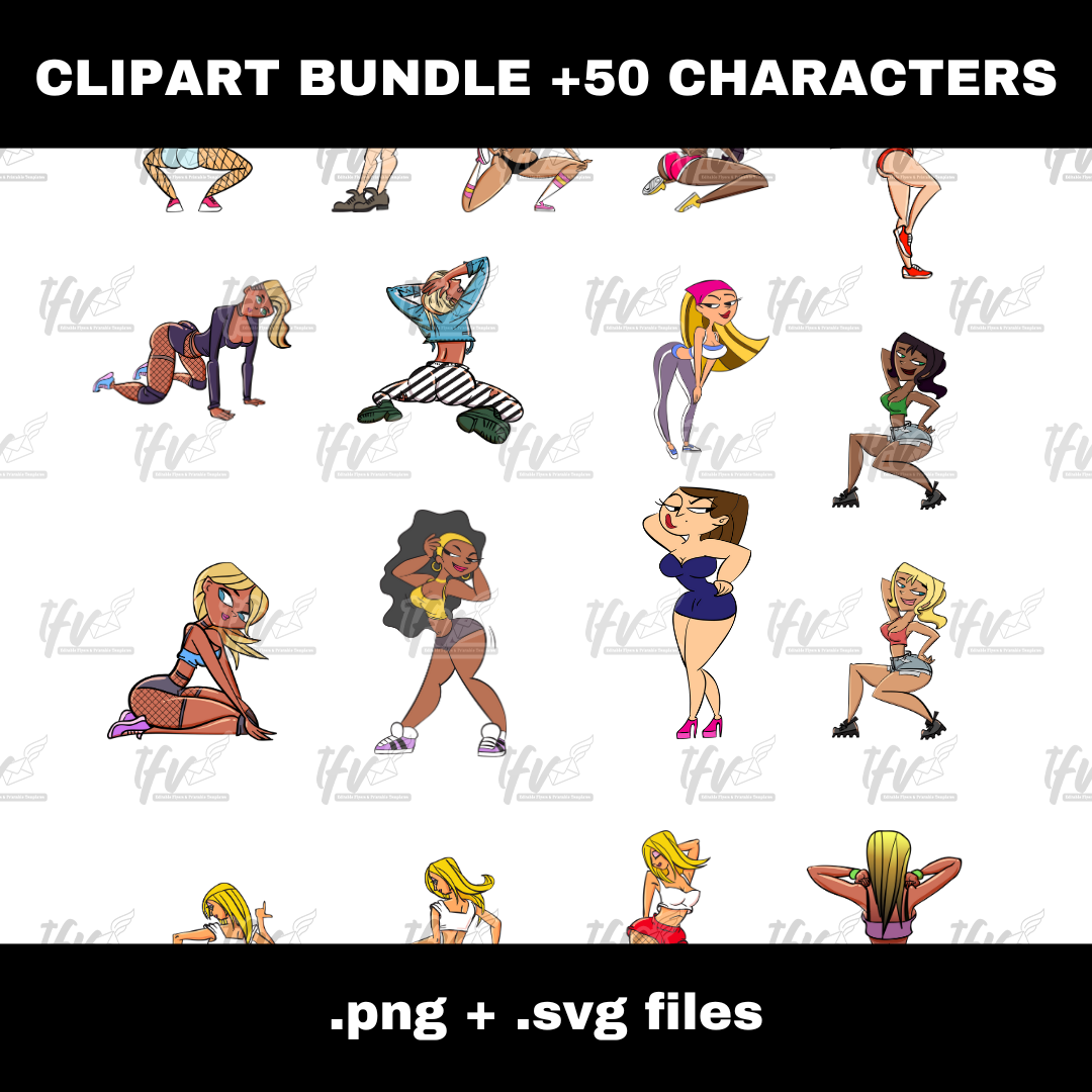 Ultimate Dancer Character Clipart Bundle (50+ Characters) PNG/SVG