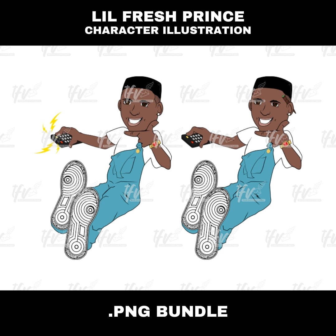 Fresh Prince Clip Art, Kid Fresh Illustration