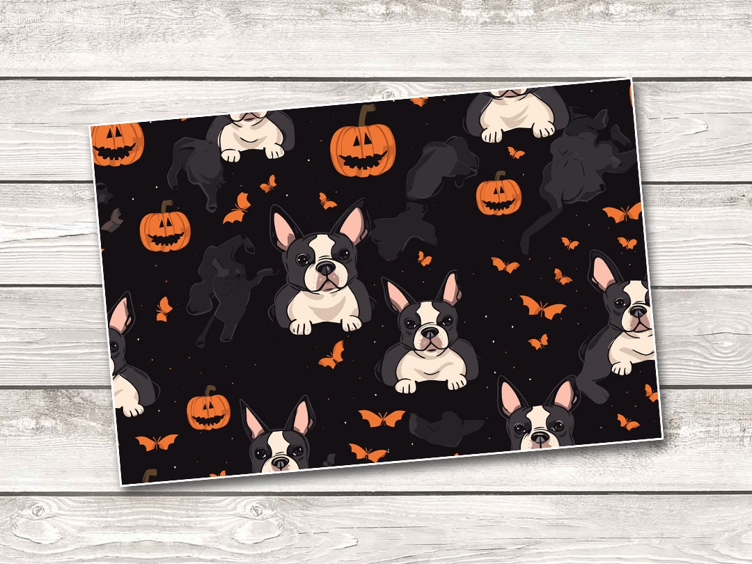 Cute Dog Halloween Pattern 20 Oz Skinny Tumbler Wrap